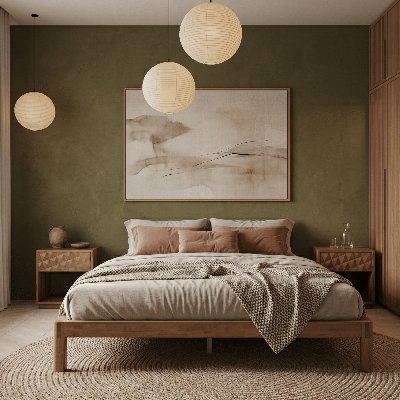 NTC Sapa Solid Wood Platform Bed Frame – Minimalist, Japanese Joinery, No Box Spring Needed, Silent Slats, Easy Assembly