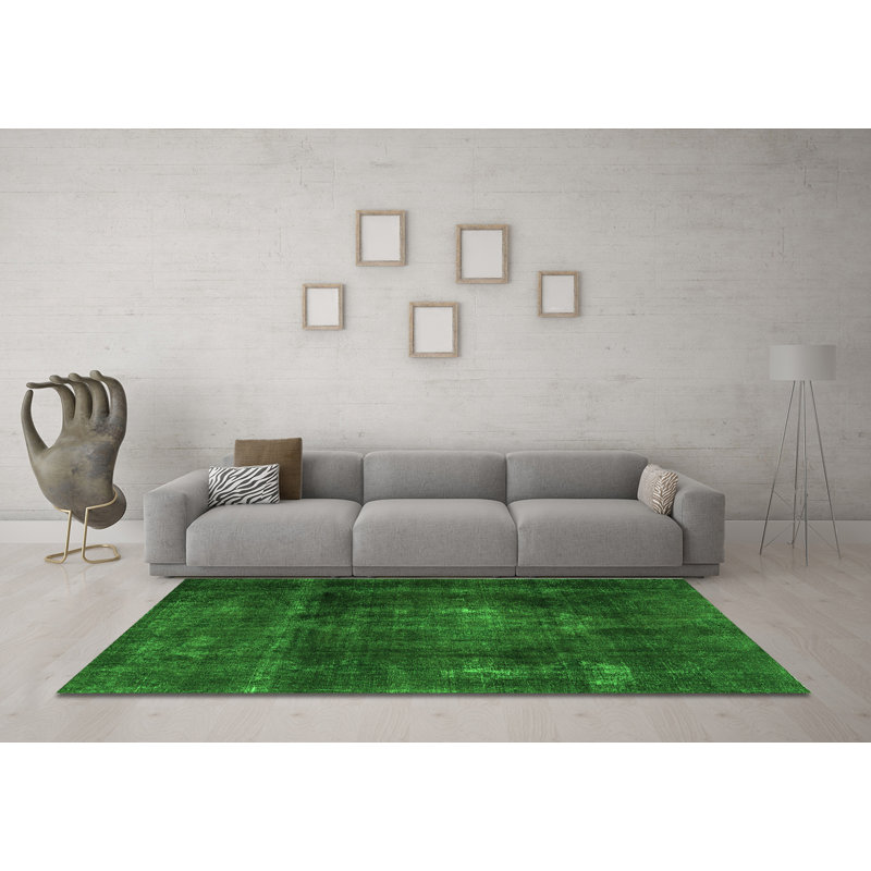 Elwaine Performance Oriental Indoor Rug, Square 3'