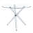 Modern Glass Dining Table Sets With Metal Framework For Elegant Kitchen