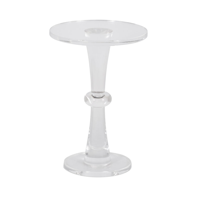 Table d'appoint en acrylique 20 po Ronalia, H 20 po - 14 po x 14 po x 20 po