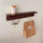 Walnut Elegance Wall-Mounted Coat Rack-106588609