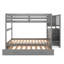 Lit superposé double au-dessus de double avec lit gigogne simple-1141678459