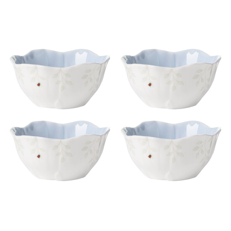 Ensemble de 4 bols à dessert Lenox Butterfly Meadow, Bleu