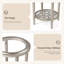 Table de bout haute 26 po Diasha