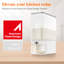 Rice Dispenser 25 lbs, Rice Storage Container Moisture Proof with Measuring Cup, BPA-Free, Clear-612654916