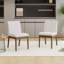 Chaise d'appoint en bois massif rembourrée Corriveau Cupp
