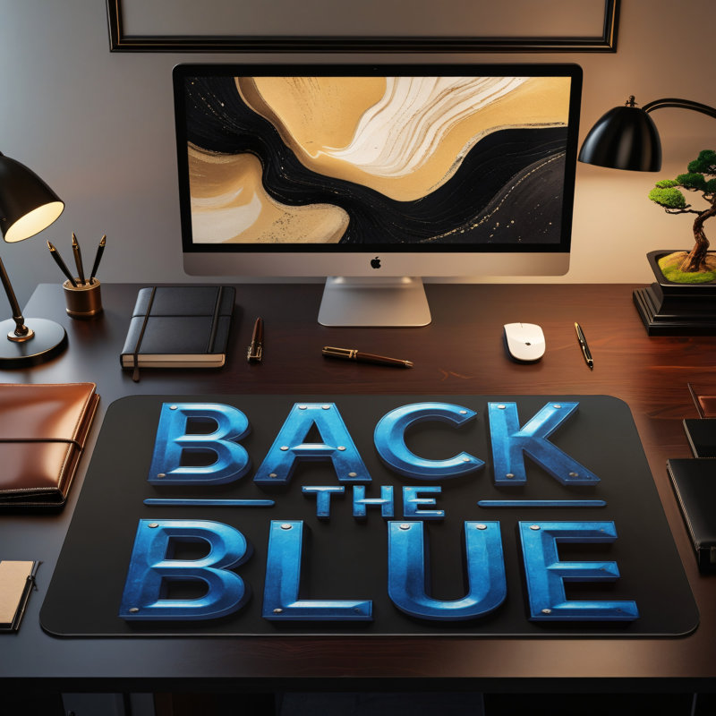 Polyester Desk Pad, 14.4x12.1