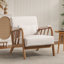 Chaise d'appoint rembourrée moderne en bois massif de 27,17 po de largeur avec coussin supplémentaire (ensemble de 7)-900265281