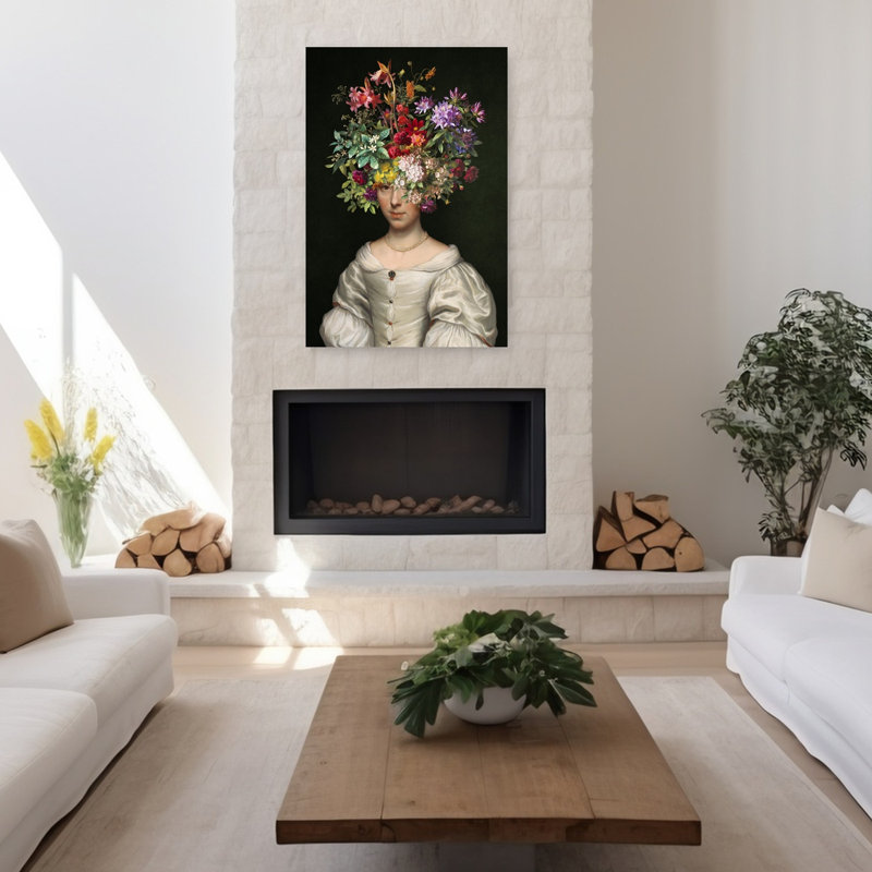 Enchanted Floral Portrait Classic Elegant, H 48 po x l 32 po
