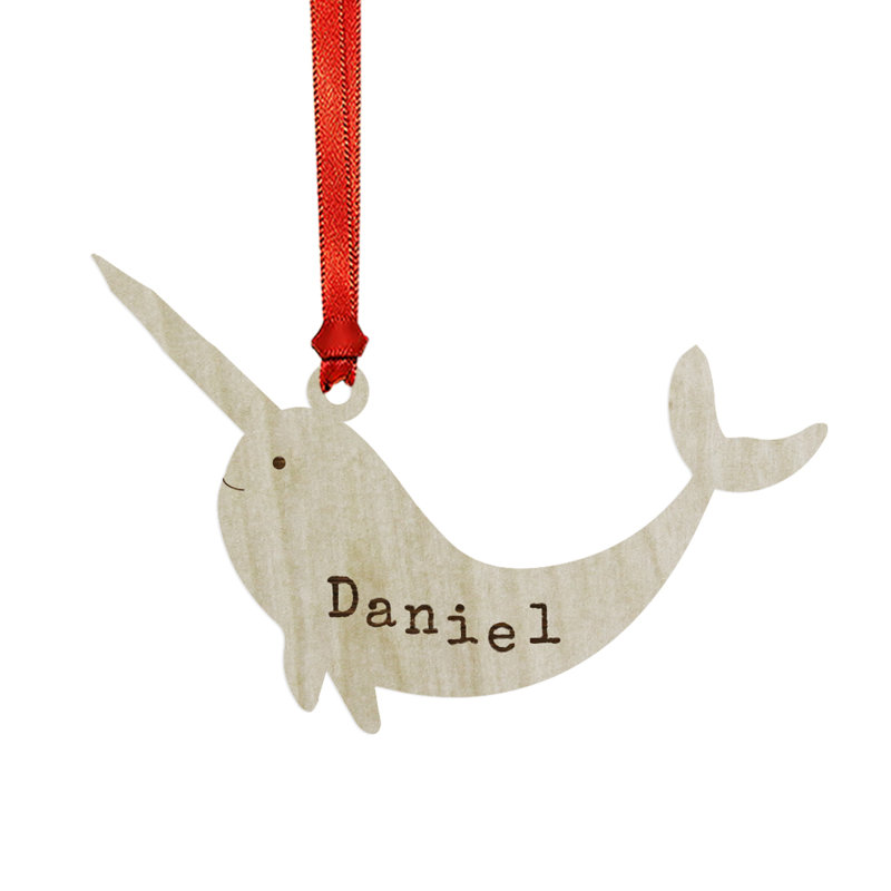 4'' Wood Animals Hanging Figurine Ornament