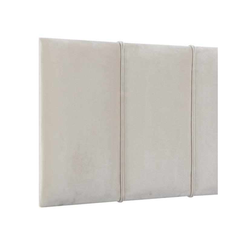 Ealing Upholstered Headboard, Single (3'), Plush Cream, Velvet