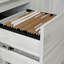Desk With File Drawer, White Finish