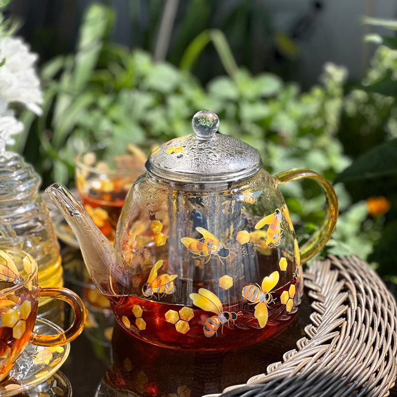Théière en verre avec infuseur résistante à la chaleur avec infuseur - 44 oz liq. (1300 ml)