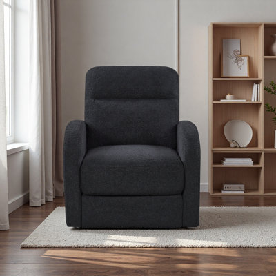 360°Swivel Lounge Chair With Storage - Ergonomic Boucle Single Sofa Chair With Side Pockets For Living Room, Bedroom, Office
