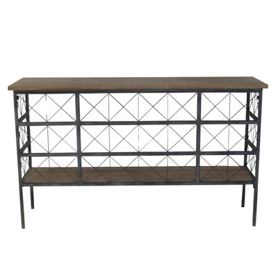 VIP Metal 58.88 in. Multicolor Table with Latticed Frame