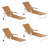 Oversized HDPS Plastic Adjustable Outdoor Chaise Lounge Chair With Wheel-1959783355