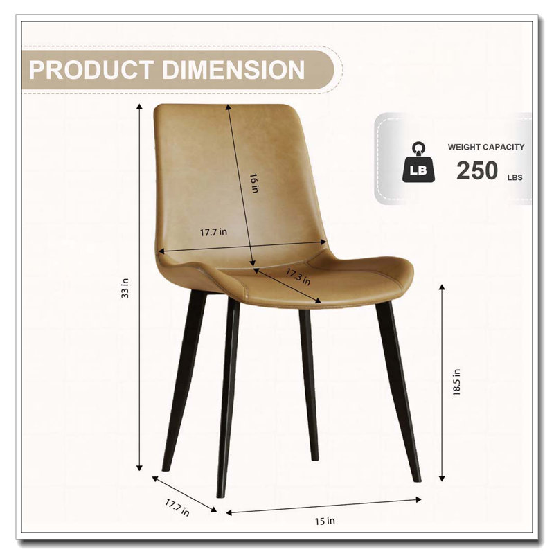 Chaise en polyuréthane, Brun