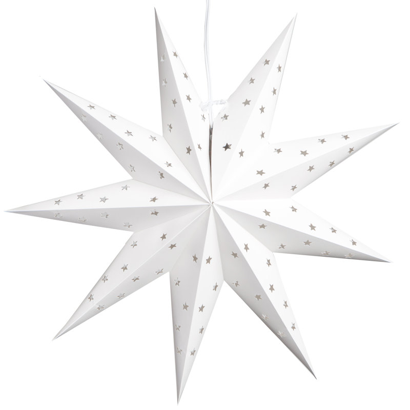 9-Pointed Paper Star Hanging Light