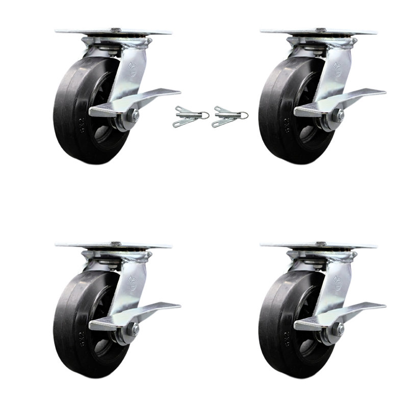 Rubber on Steel Caster
