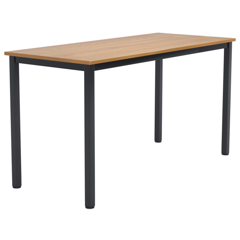 Cherol Metal Base Writing Desk, 29.5" H x 63" W x 23.6" D, Borwn