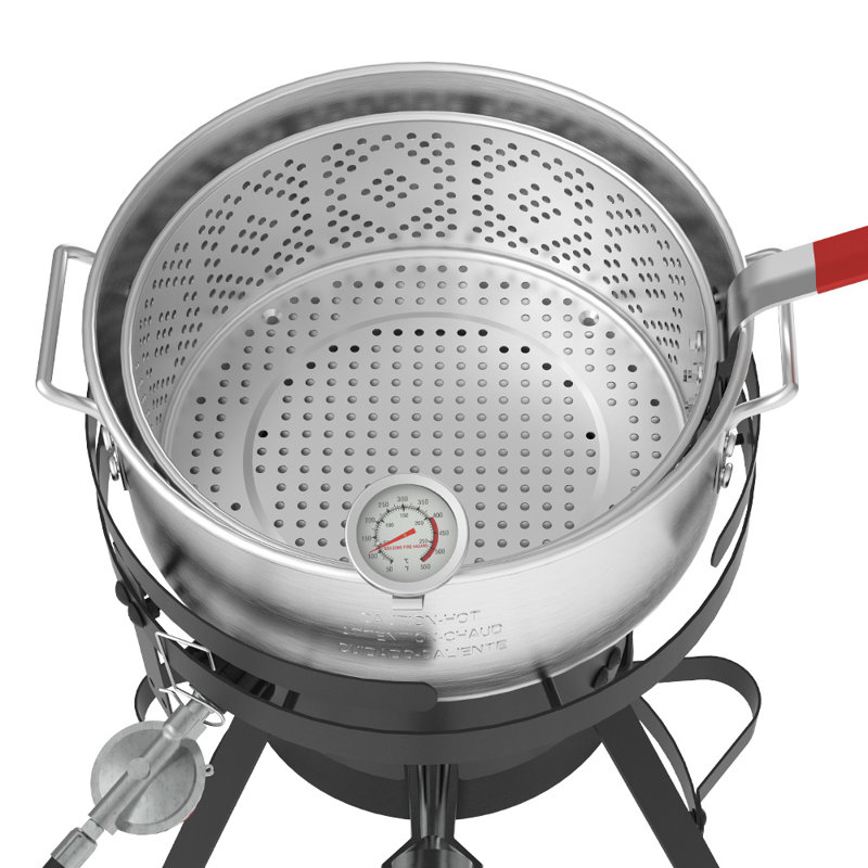 Nexgrill 10 Qt. Aluminum Fish and Wings Propane Fryer Kit