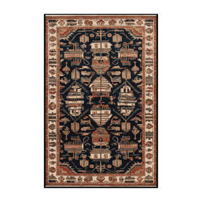 Tapis brun turc lavable à la machine