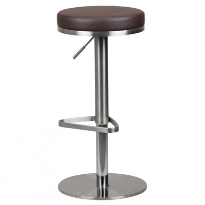 Rigney Upholstered Adjustable Height Counter Stool with Metal Frame
