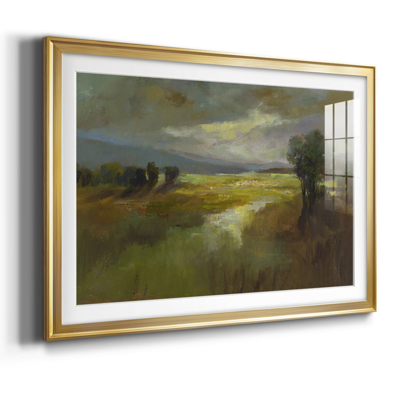 The Way Home, reproduction d'art encadrée sur papier, Or, H 15 po x l 21 po x P 1,5 po