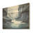 Bleu And Grey Canyon Scenery - Canyon Wood Wall Art On Natural Pine Wood-1741696713
