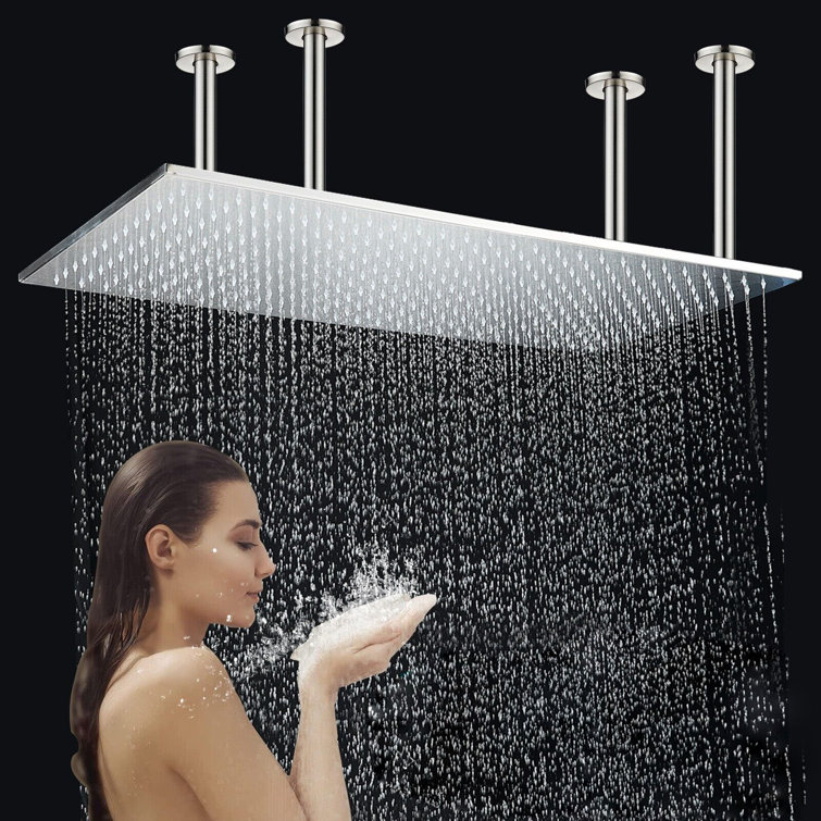 Senlesen Rain Fixed Shower Head 2.5 GPM GPM with Self-Cleaning