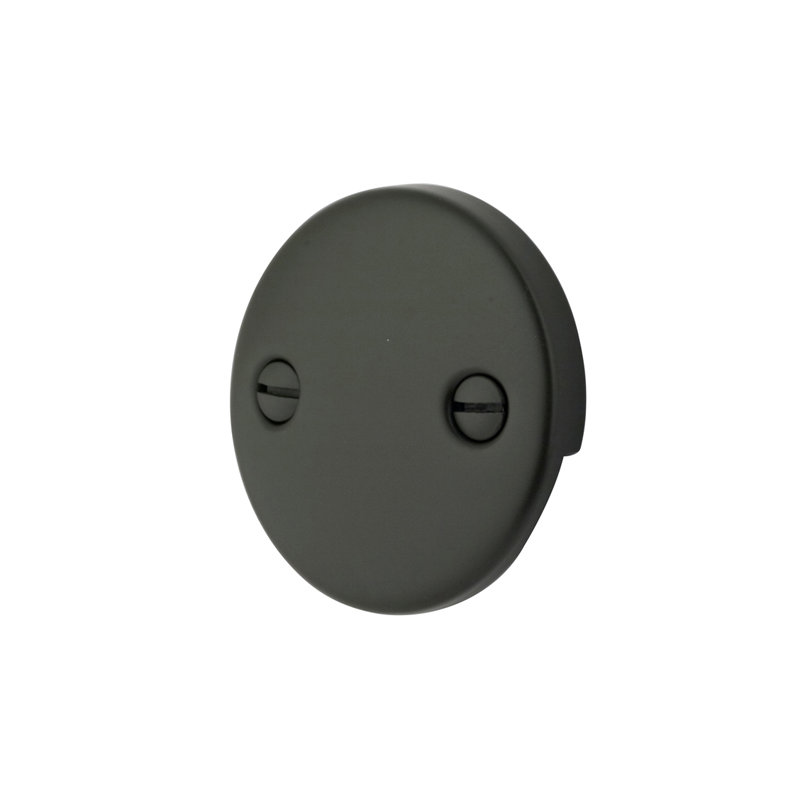 2 Hole Round Plate with Screw, Oil Rubbed Bronze