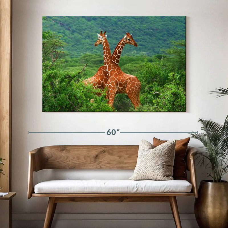 Crowle Giraffe Love, H 34 po x l 51 po