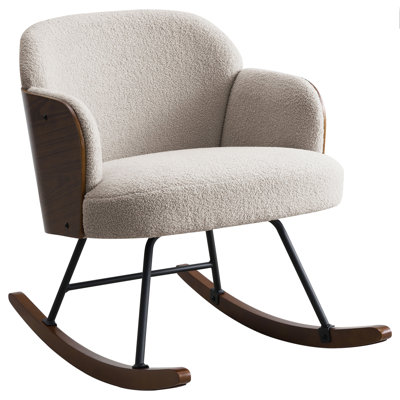 Chaise berçante rembourrée Valera