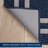 Nautica Double Line Machine Washable All Loop Tufted Rugs