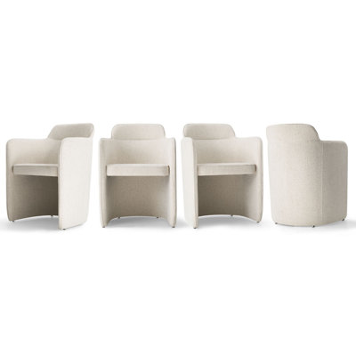 18.5" Seat Height Upholstered Dining Armchair
