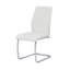 Ensemble de 2 chaises de salle à manger contemporaines en similicuir rembourré avec structure en métal