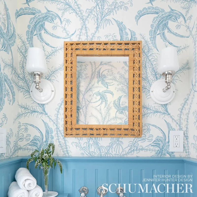 Ocean Toile Wallpaper