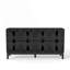 Console de télévision, armoire-buffet moderne avec rangement Mid-Century, console de télévision avec média, armoire de rangement avec 4 portes