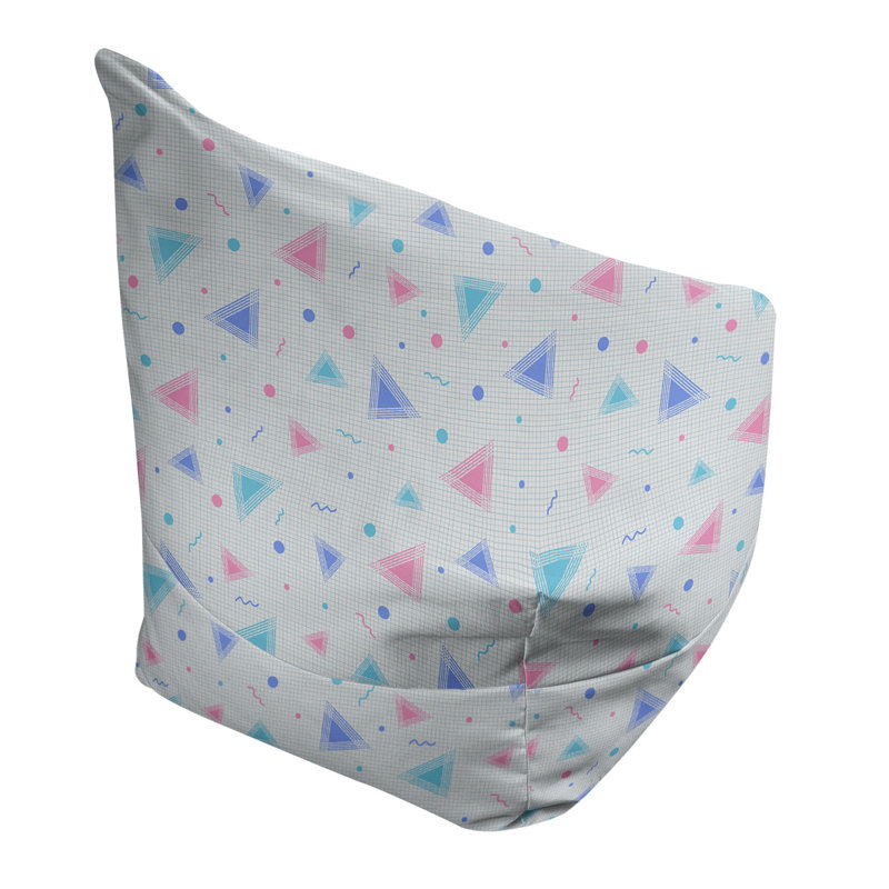 Petite chaise à sacs à billes & Leffel, H 86 po x L 2 po x P 43 po, Bleu / rose, Pas de bourre