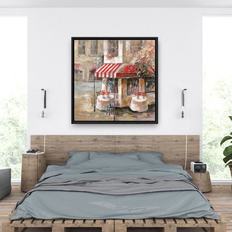 "Sunny restaurant terrasse" sur toile