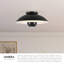 Umbra 14-in Black Semi-Flush Mount-1236898883-1236898881