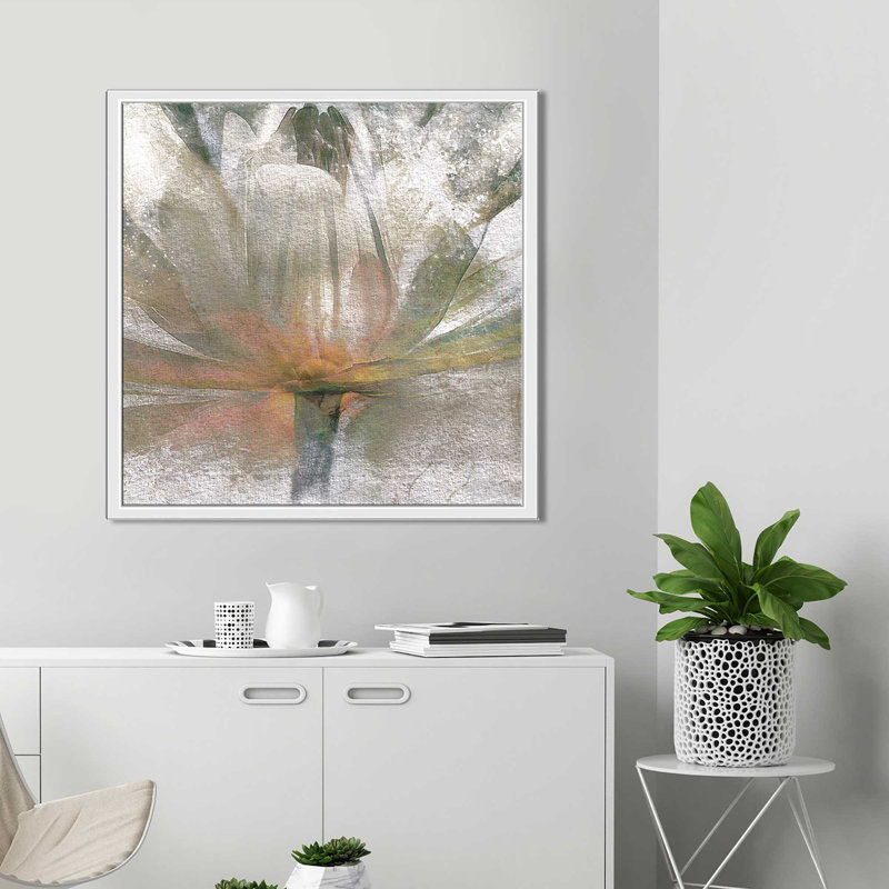 " Lily Light " by Mike Calascibetta, 31.5" H x 51.5" W x 2" D, White Floater Frame