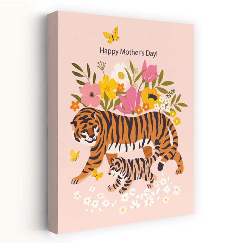 Tiger Mom by Angelina Bambina - Wrapped Canvas Print, 91.44 cm H x 60.96 cm W