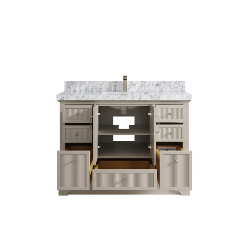 Ensemble de meuble-lavabo simple 48 po avec plateau Alys