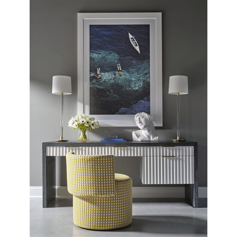Giada Side Chair Chair with Ottoman, F1392-Fog