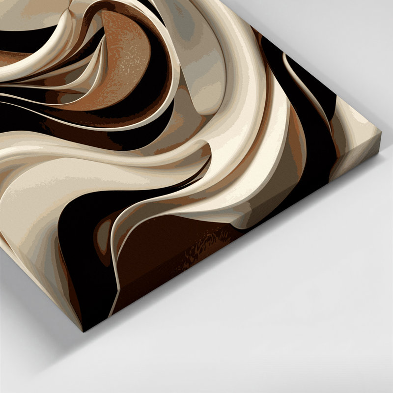 Art mural sur toile Biomorphic Abstraction 72, H 11 po x l 14 po