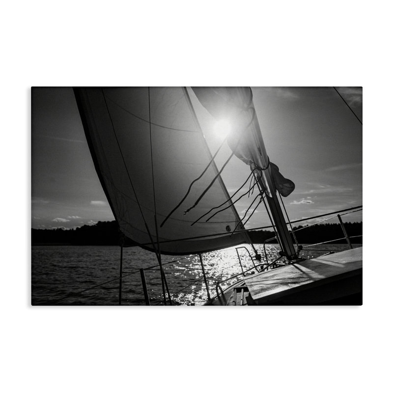 Voile contre le ciel, art mural par LSR Design Studio bp-481_CN, H 16 po x l 24 po