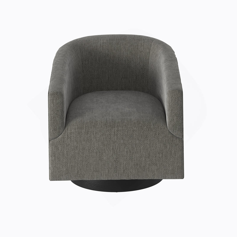 Chaise d'appoint en polyester gris anthracite