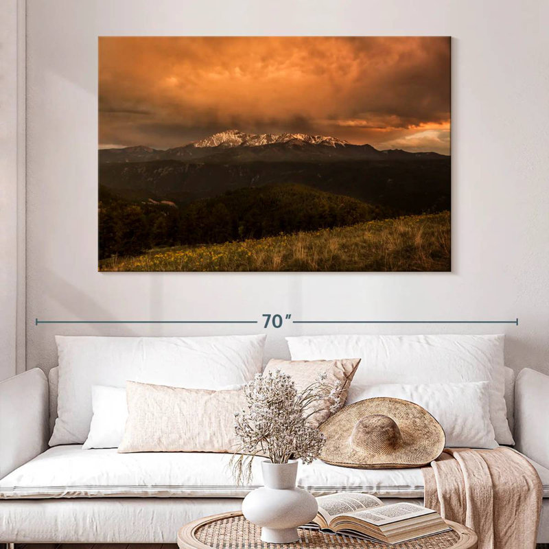 Alvord Pikes Peak Sunset Storm, 34" H x 51" W