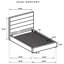 Lit plateforme tapissier simple-484953012